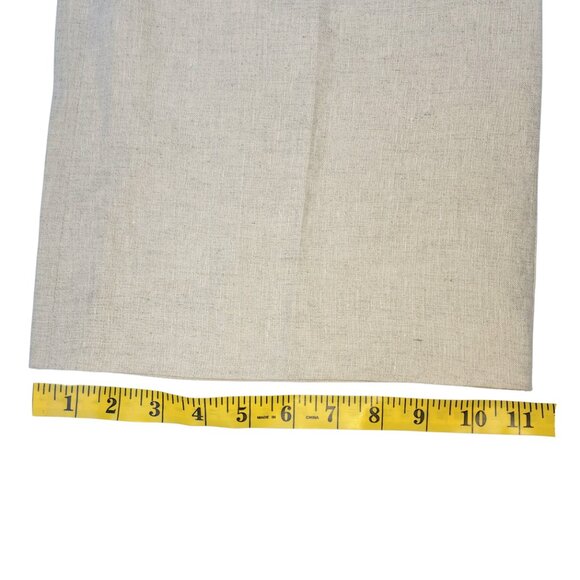 Talbots Windsor Curvy Wide Leg Linen Pants Women Trousers Size 16 Neutral Tan - Picture 11 of 13